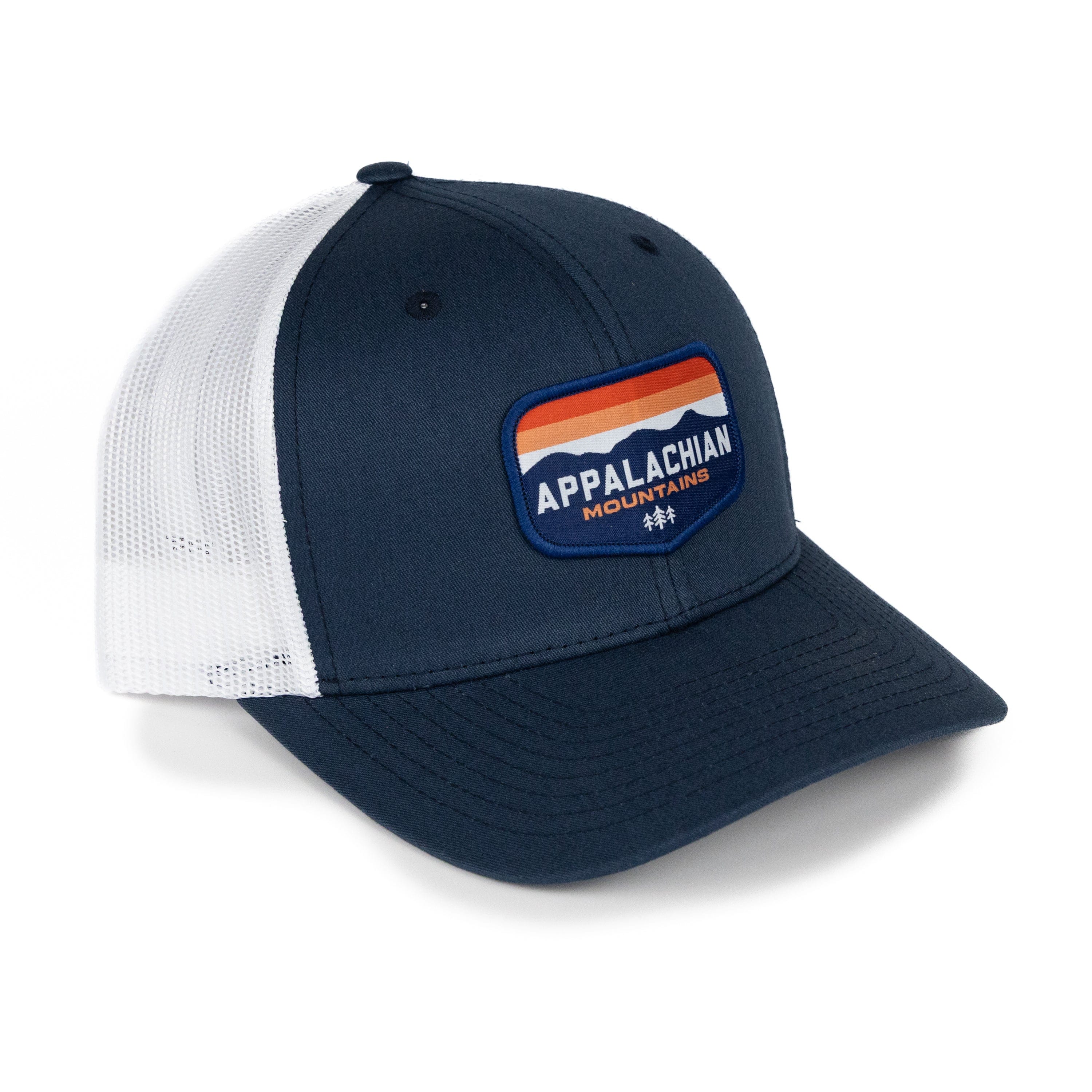 TriPine Trucker Hat Navy/ White Appalachian Mountains Trucker Hat