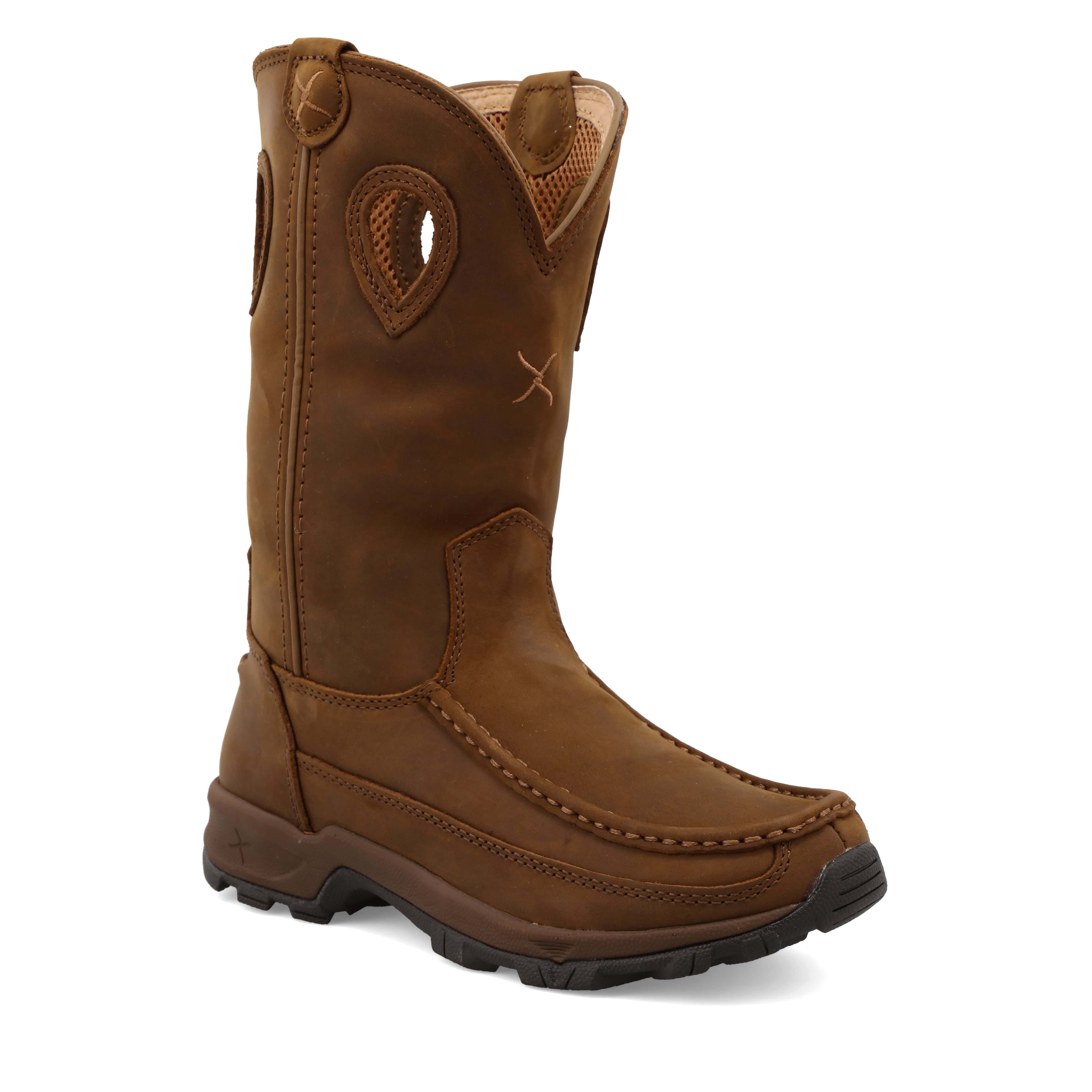 Twisted X Women's Brown Pull On Hiker Work Boot WHKB001