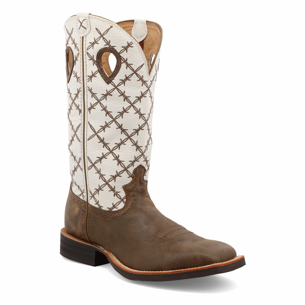 Twisted X Men's Bomber & White Ruff Stock Western Boot MRS0056 ...
