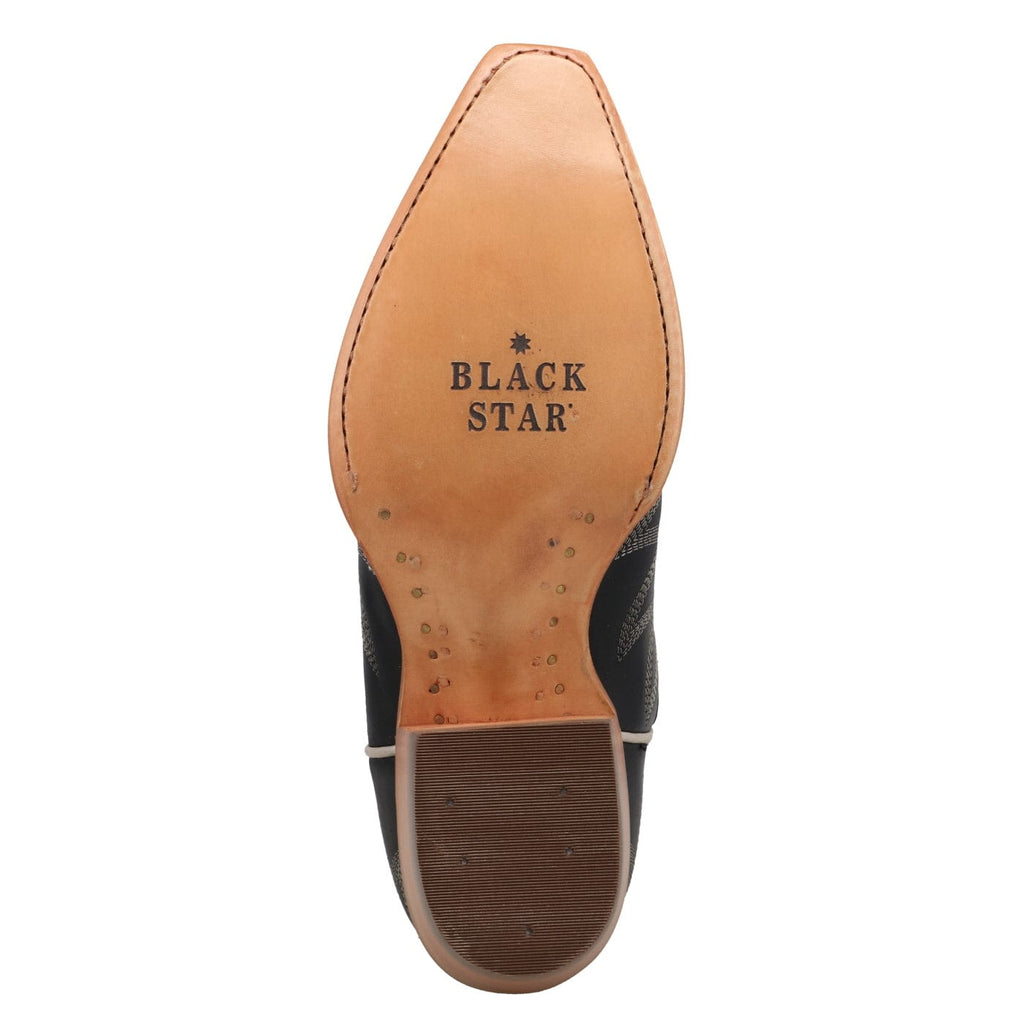 TWISTED X BOOTS Boots Black Star Women's Black and Ivory Electra Western Booties WBSN048