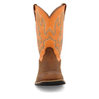 TWISTED X BOOTS Boots Twisted X Kid's Tan & Orange Top Hand Western Boots YTH0018