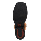 TWISTED X BOOTS Boots Twisted X Kid's Tan & Orange Top Hand Western Boots YTH0018