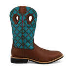 TWISTED X BOOTS Boots Twisted X Kids Brownie & Turquoise Top Hand Western Boot YTH0024