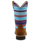 TWISTED X BOOTS Boots Twisted X Kids Distressed Saddle & Blue Multi Hooey Western Boot YHY0011