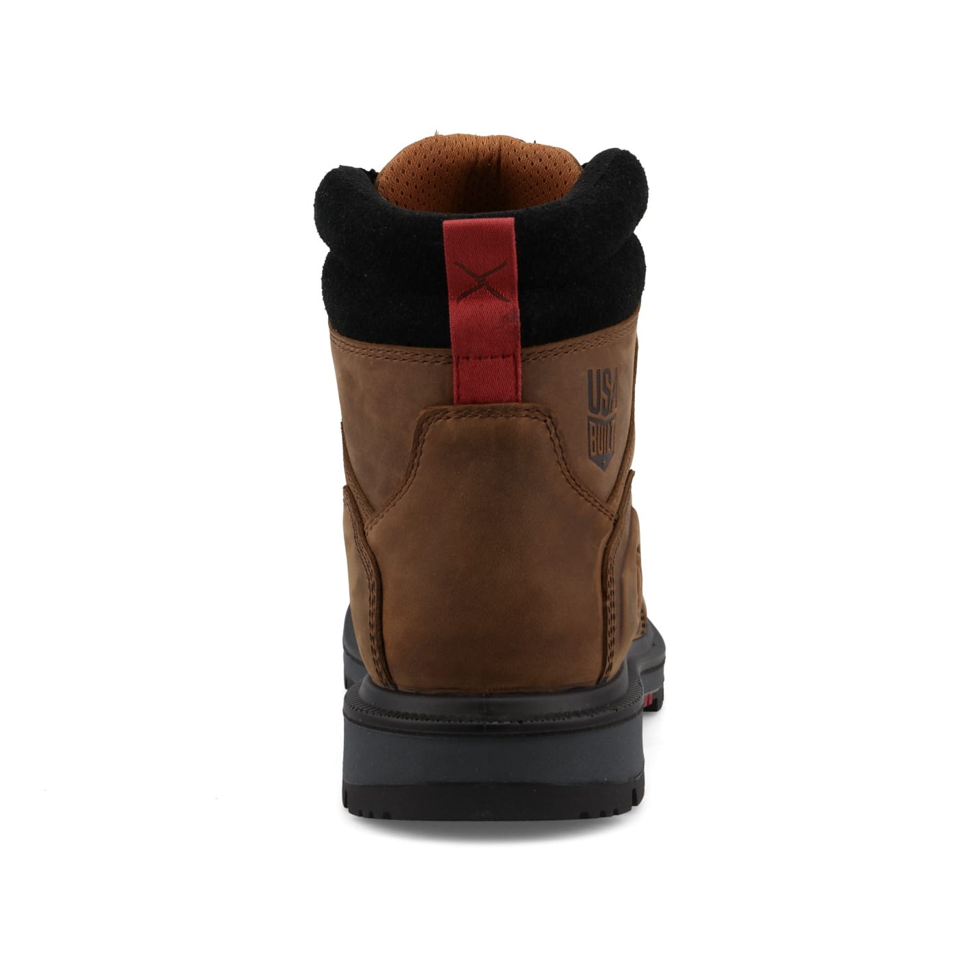 TWISTED X BOOTS Boots Twisted X Men's Brown & Black 6" Waterproof Lace Up Work Boots MDAW001
