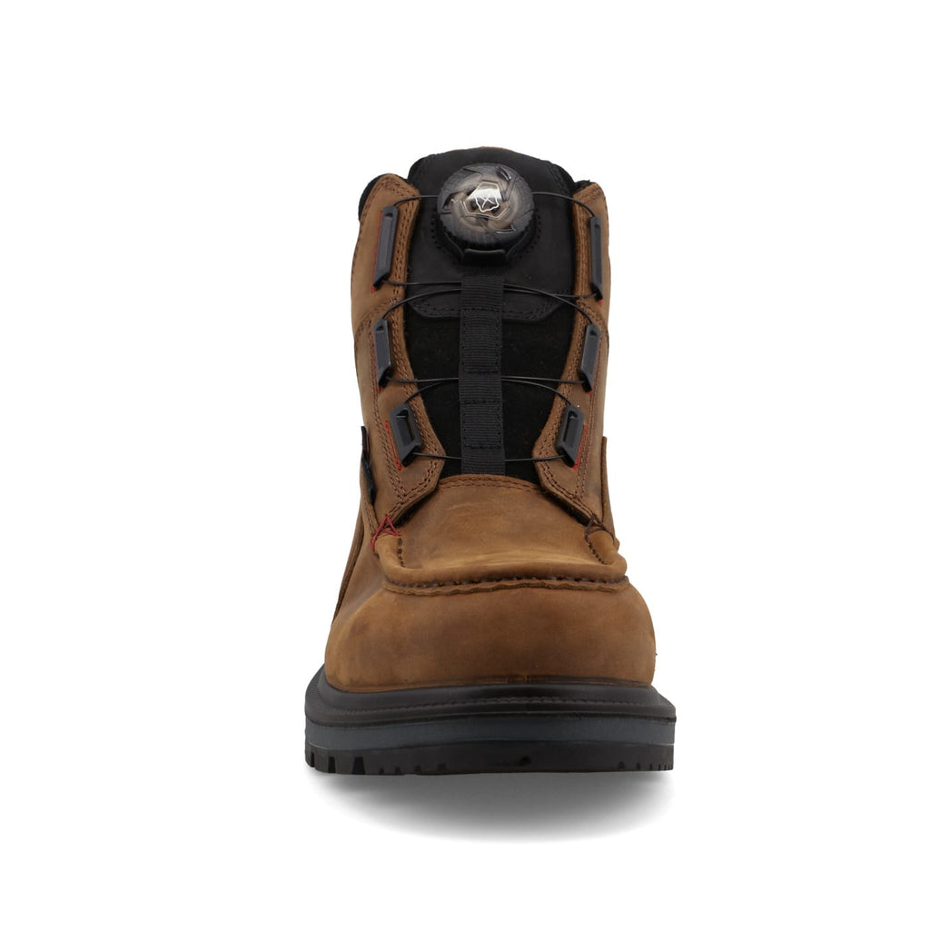 TWISTED X BOOTS Boots Twisted X Men's Brown & Black 6" Waterproof Nano Toe Quick Draw Work Boots MDANW02