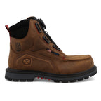 TWISTED X BOOTS Boots Twisted X Men's Brown & Black 6" Waterproof Nano Toe Quick Draw Work Boots MDANW02