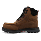 TWISTED X BOOTS Boots Twisted X Men's Brown & Black 6" Waterproof Nano Toe Quick Draw Work Boots MDANW02