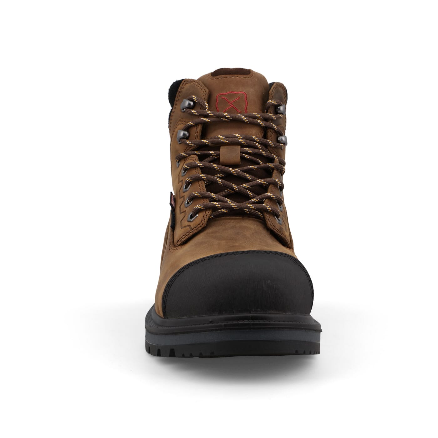TWISTED X BOOTS Boots Twisted X Men's Brown & Black Nano Toe Lace Up Waterproof Work Boots MDANW01