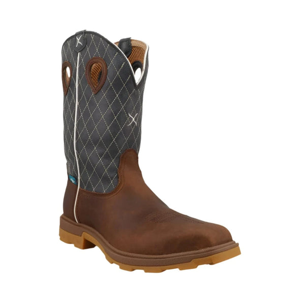 Twisted X Ultralite X Work Boots Mens 10D Brown Leather Waterproof MULNW01 NEW Twisted X Ultralite X Work Boots Mens 10D Brown Leather  main image 4