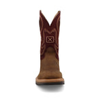 TWISTED X BOOTS Boots Twisted X Men's Brunette & Oxblood Horseman Western Work Boot MHM0025