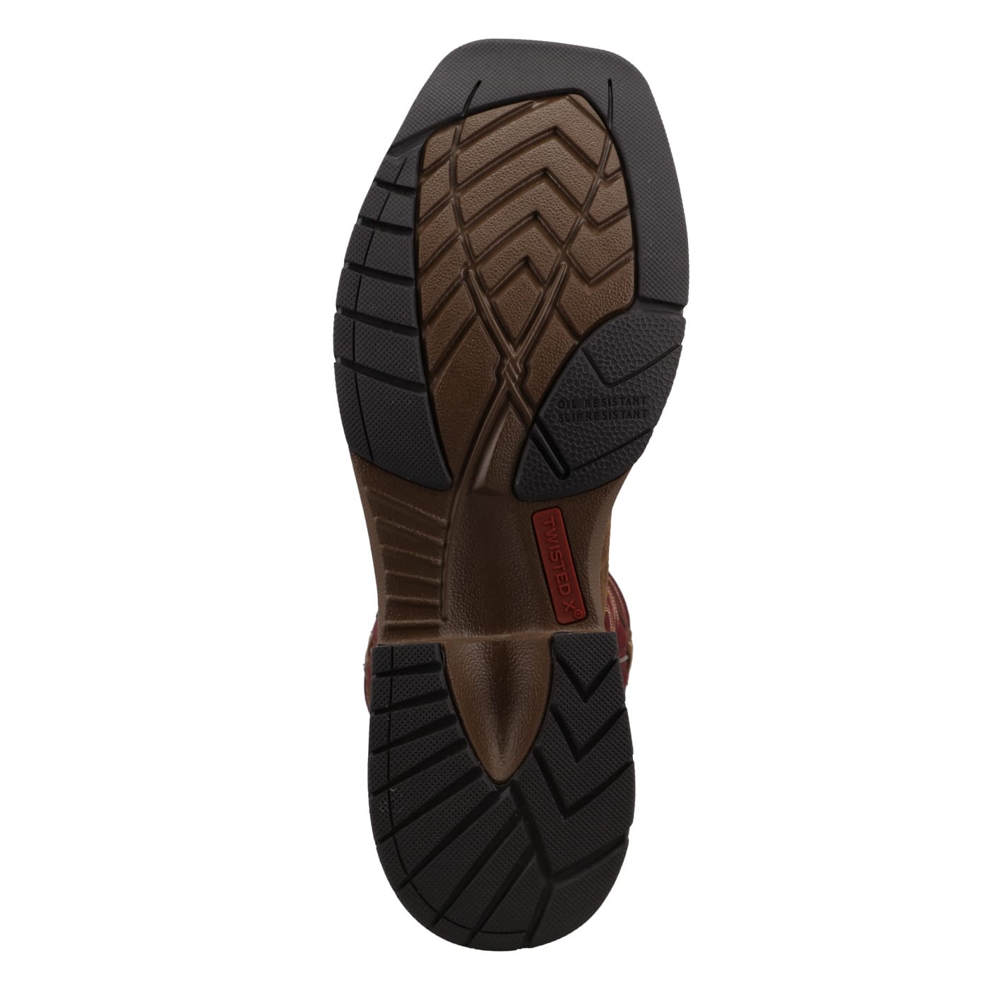 TWISTED X BOOTS Boots Twisted X Men's Brunette & Oxblood Horseman Western Work Boot MHM0025