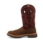 TWISTED X BOOTS Boots Twisted X Men's Brunette & Oxblood Horseman Western Work Boot MHM0025
