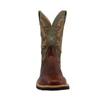 TWISTED X BOOTS Boots Twisted X Men's Caramel Cafe & Moss Tech X Western Work Boot MXTP006