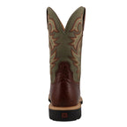 TWISTED X BOOTS Boots Twisted X Men's Caramel Cafe & Moss Tech X Western Work Boot MXTP006