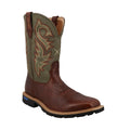 TWISTED X BOOTS Boots Twisted X Men's Caramel Cafe & Moss Tech X Western Work Boot MXTP006