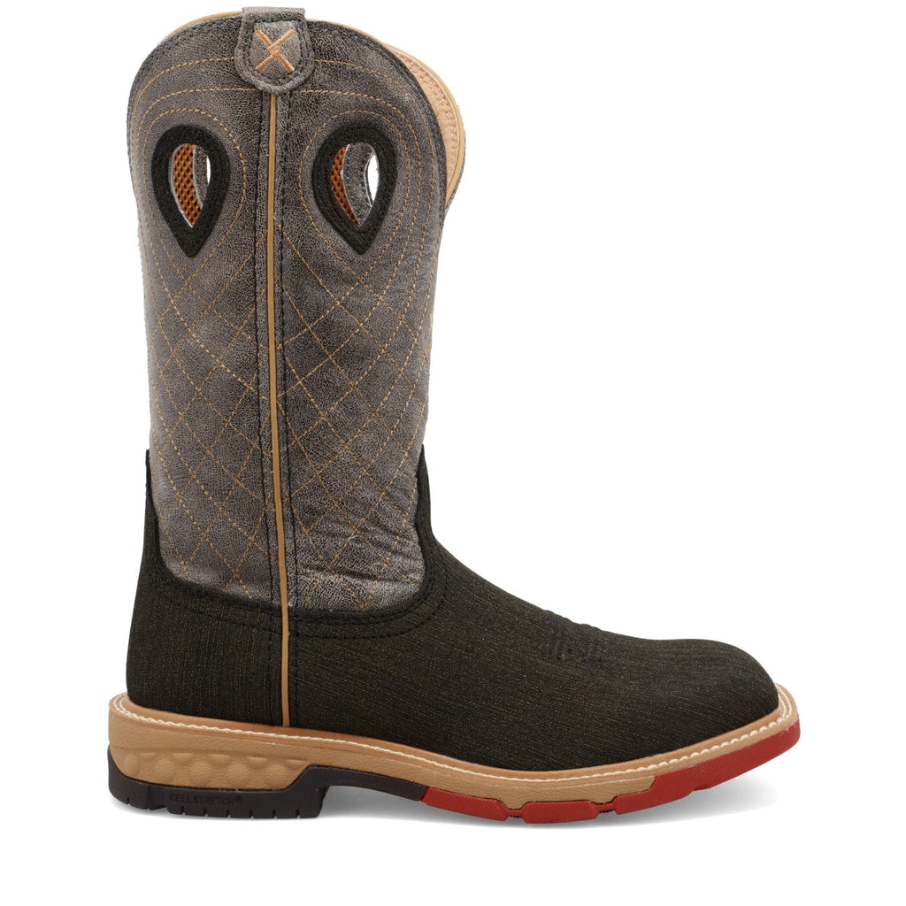 TWISTED X BOOTS Boots Twisted X Men's Charcoal & Grey Western Work Boot MXBA002