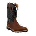 TWISTED X BOOTS Boots Twisted X Men's Clay & Black Tech X Waterproof Western Work Boot MXTPW01