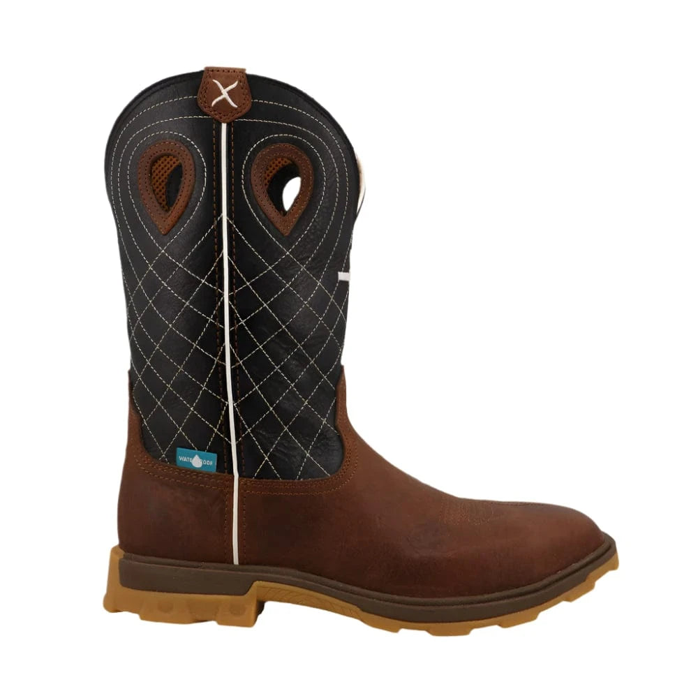 TWISTED X BOOTS Boots Twisted X Men's Clay & Black Ultralite X Nano Toe Work Boot MULNW04