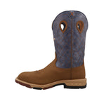 TWISTED X BOOTS Boots Twisted X Men's Clay & Peacock Alloy Toe Western Work Boot MXBAW06