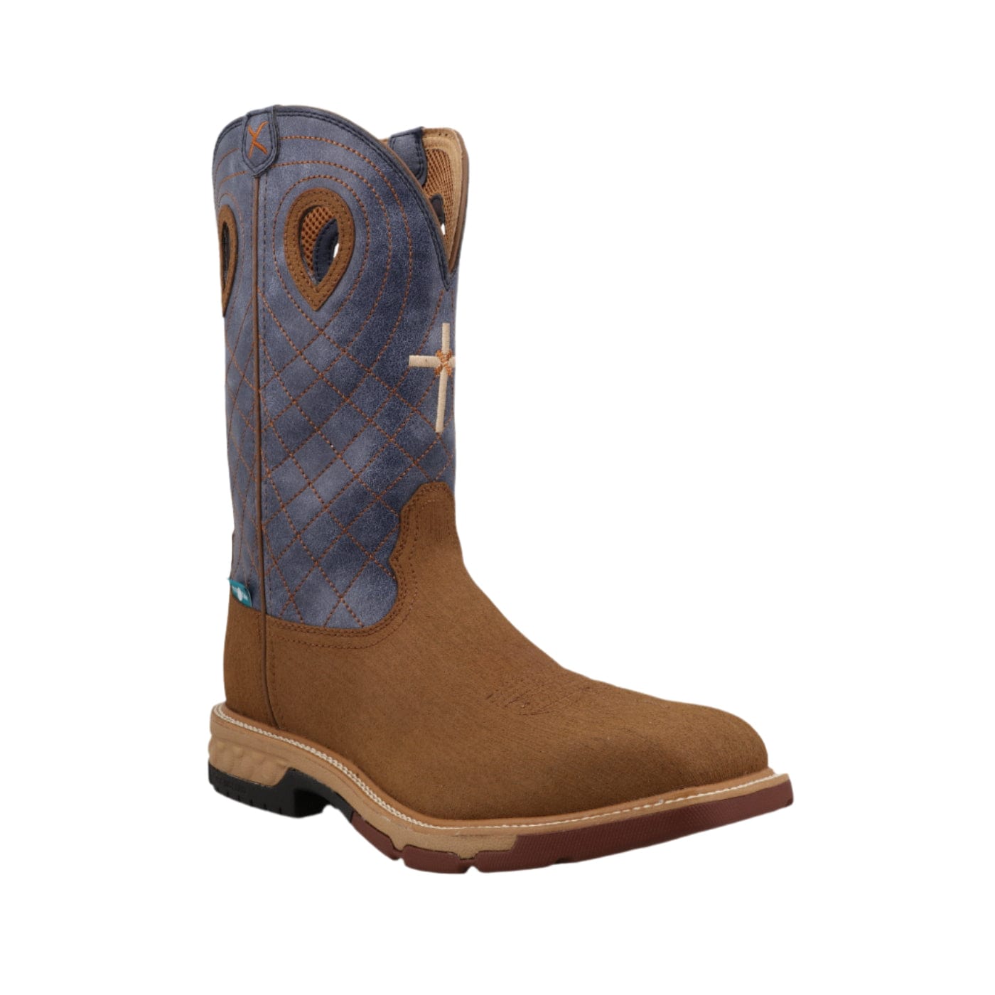 Twisted X Men's Clay & Peacock Alloy Toe Western Work Boot MXBAW06