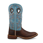 TWISTED X BOOTS Boots Twisted X Men's Dark Brown & Lagoon Top Hand Western Boot  MTH0031