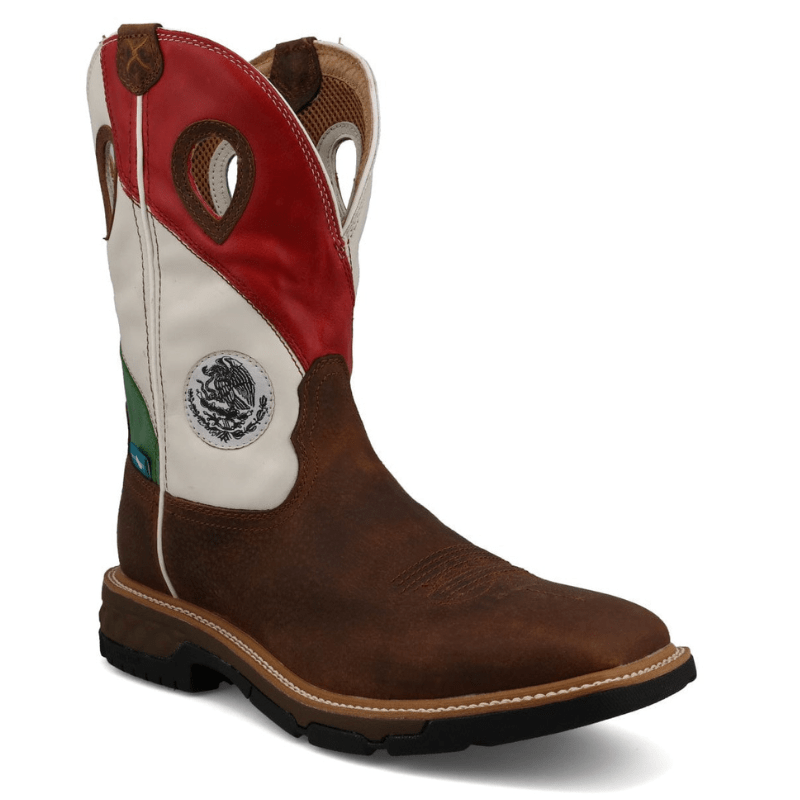 TWISTED X BOOTS Boots Twisted X Men's Mexican Heritage Waterproof Square Toe Work Boots MXBW006