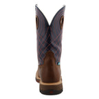 TWISTED X BOOTS Boots Twisted X Men's Mocha & Navy Western Work Boot MXBAW01