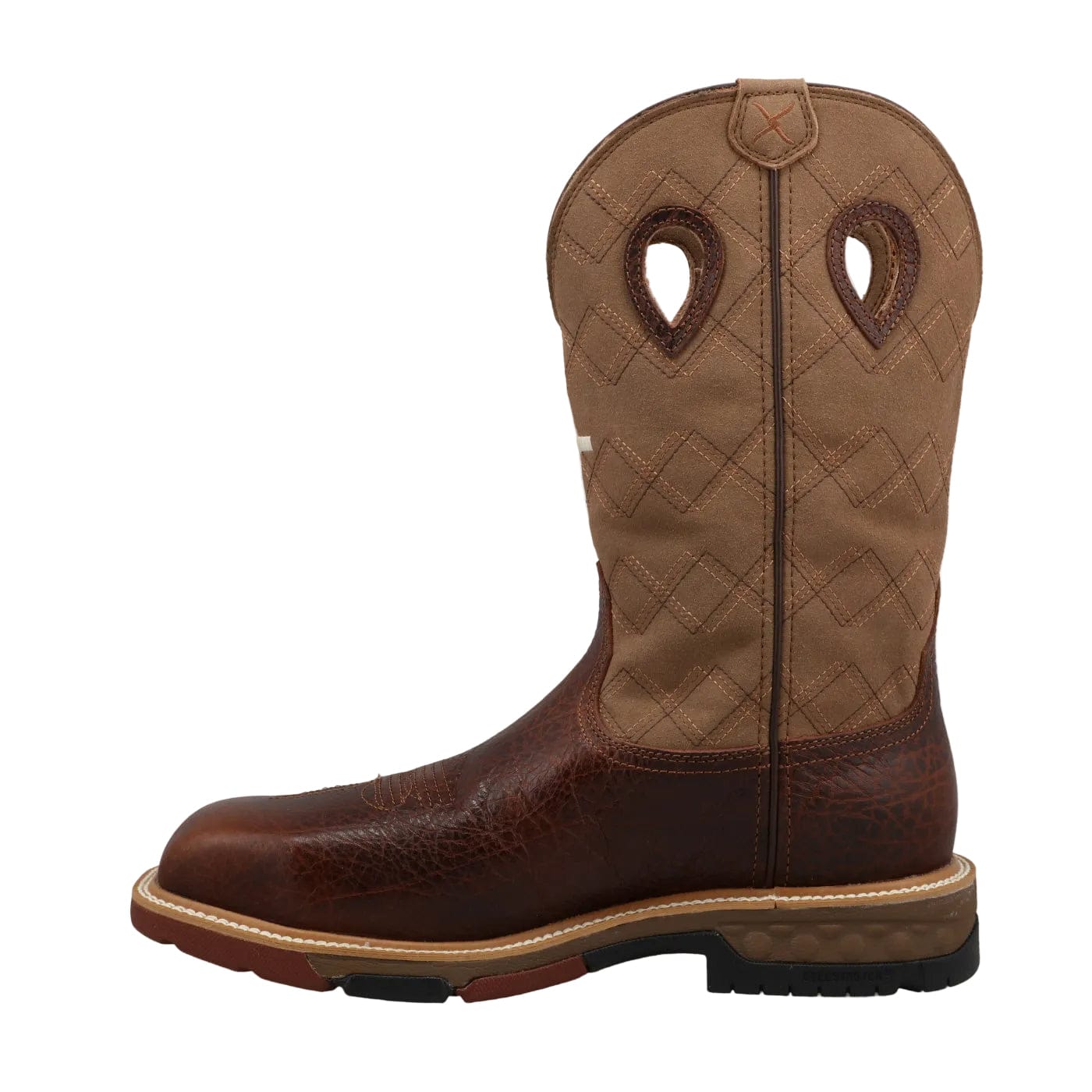 TWISTED X BOOTS Boots Twisted X Men's Rustic Brown Comp Toe Waterproof Work Boot MXBNW12