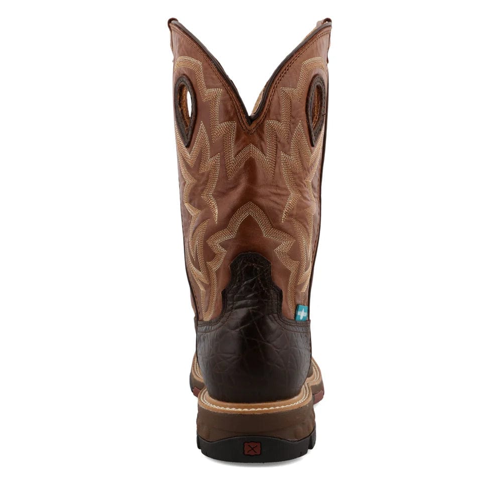 TWISTED X BOOTS Boots Twisted X Men's Smokey Chocolate & Spice Western Work Boot MXBAW02