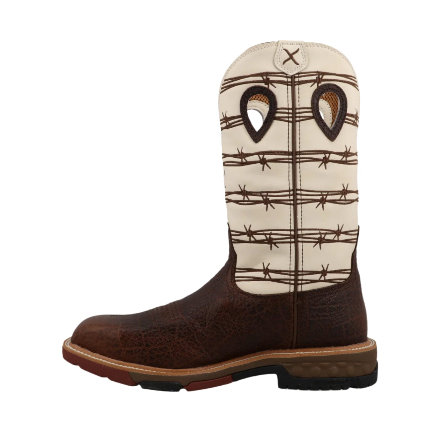 Twisted X Men's Steel Toe Brown Elephant Print Western Work Boot