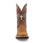 TWISTED X BOOTS Boots Twisted X Men's Tan & Burgundy Western Work Boot MXBW005