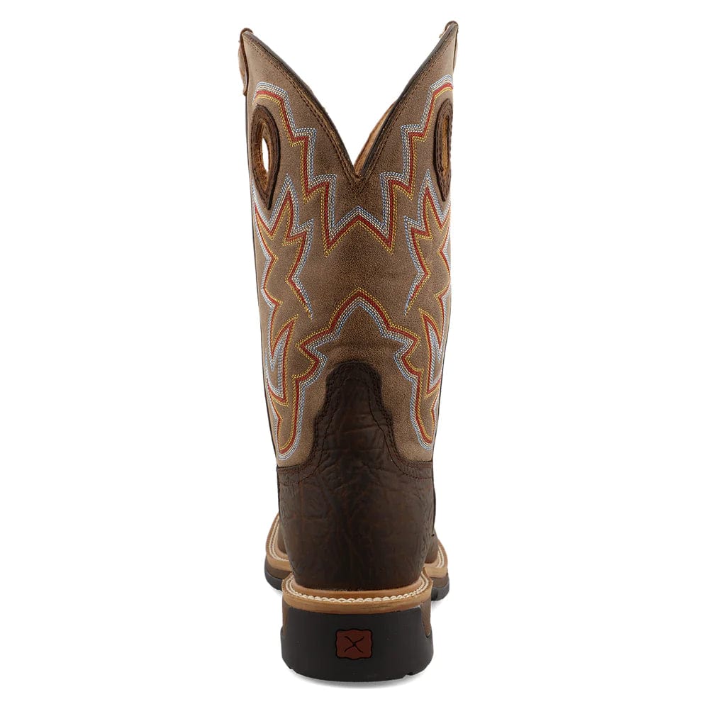 TWISTED X BOOTS Boots Twisted X Men's Taupe Brown & Bomber Western Work Boots MLCA001