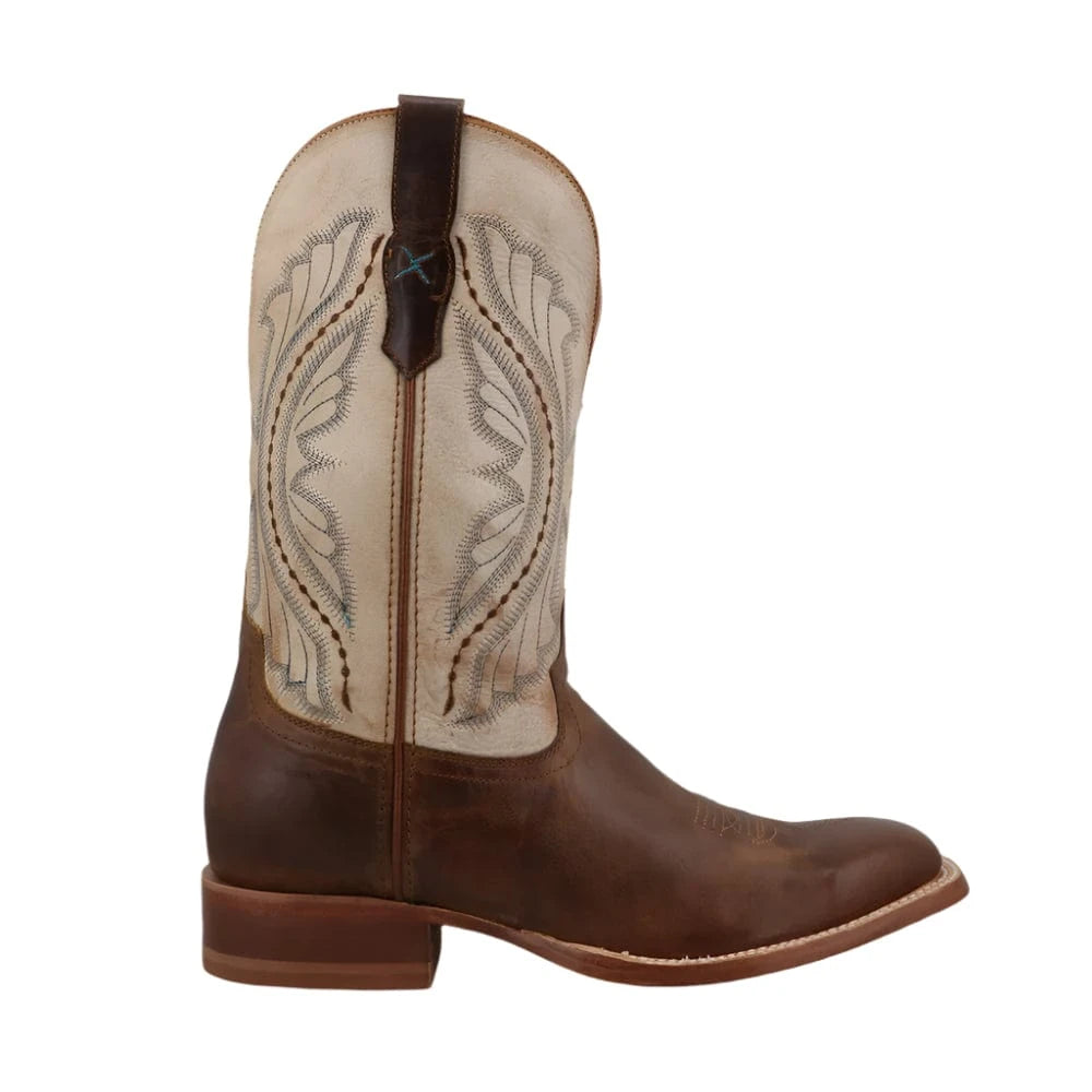 TWISTED X BOOTS Boots Twisted X Men's Tobacco Brown & Sand Rancher Western Boot MRAL039