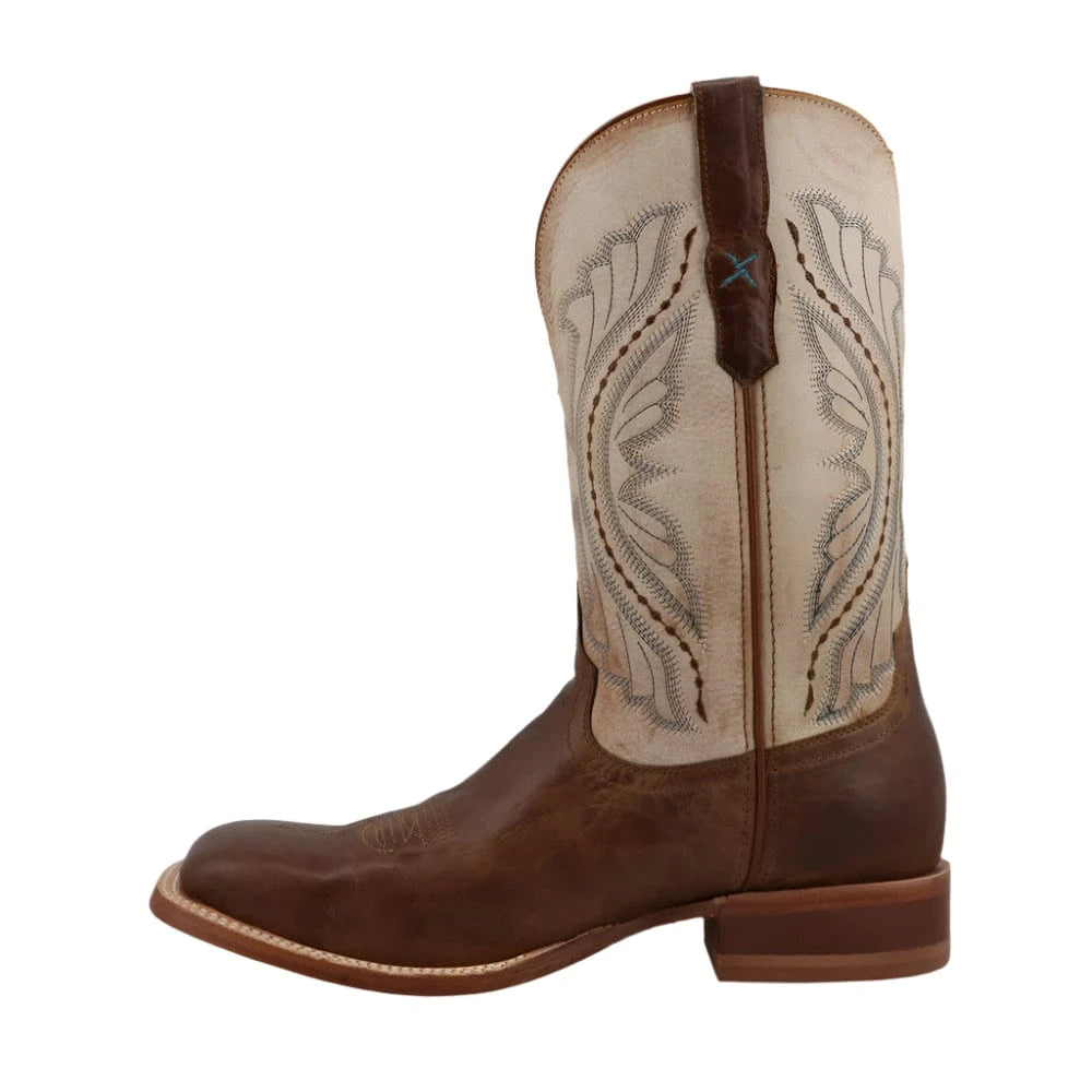 TWISTED X BOOTS Boots Twisted X Men's Tobacco Brown & Sand Rancher Western Boot MRAL039