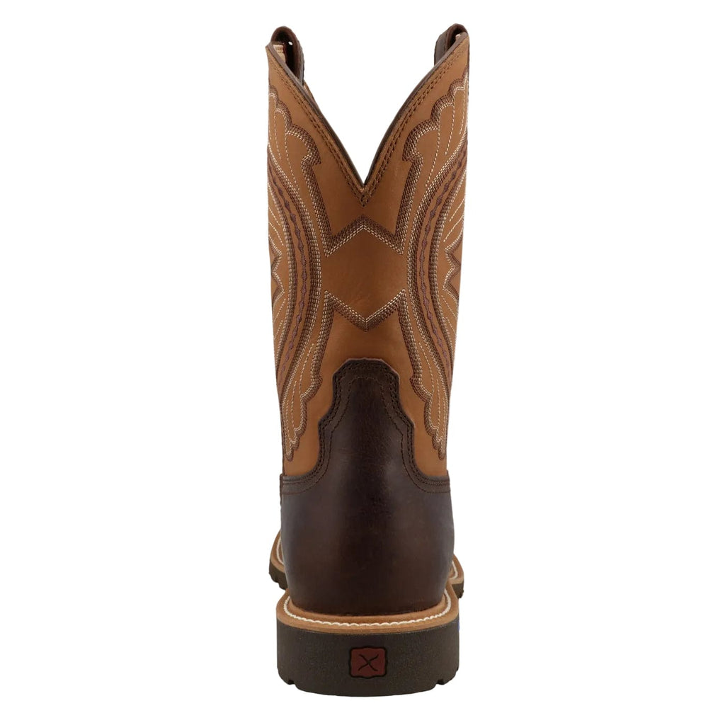 TWISTED X BOOTS Boots Twisted X Men's Tortoise Shell & Adobe Tech X Western Work Boots MXTP007