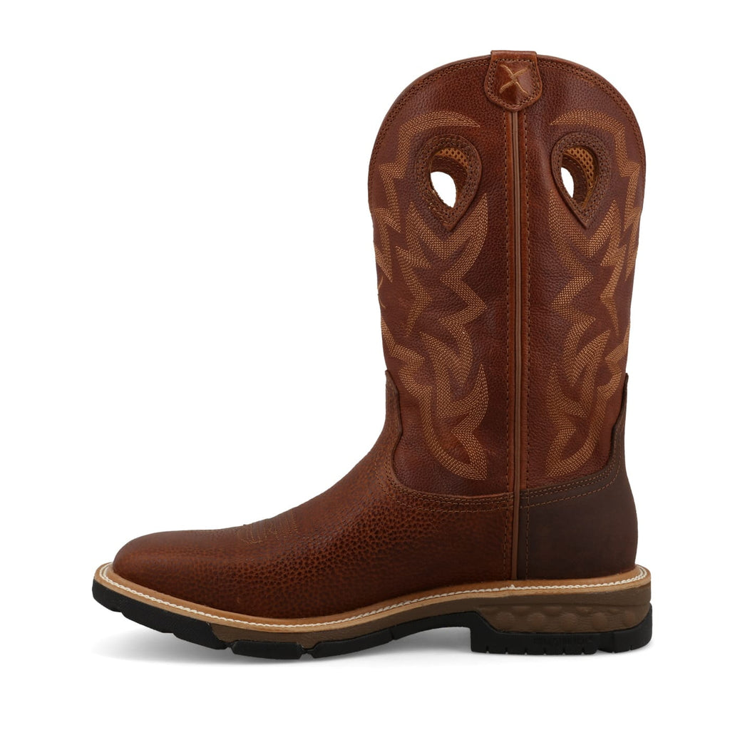 TWISTED X BOOTS Boots Twisted X Rust Brown and Saddle Waterproof Western Work Boot MXBW011