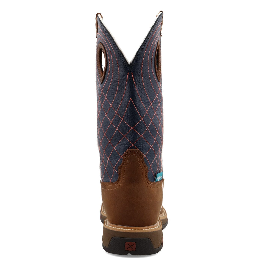 TWISTED X BOOTS Boots Twisted X Women's Brown & Navy Western Work Boot WXBAW01