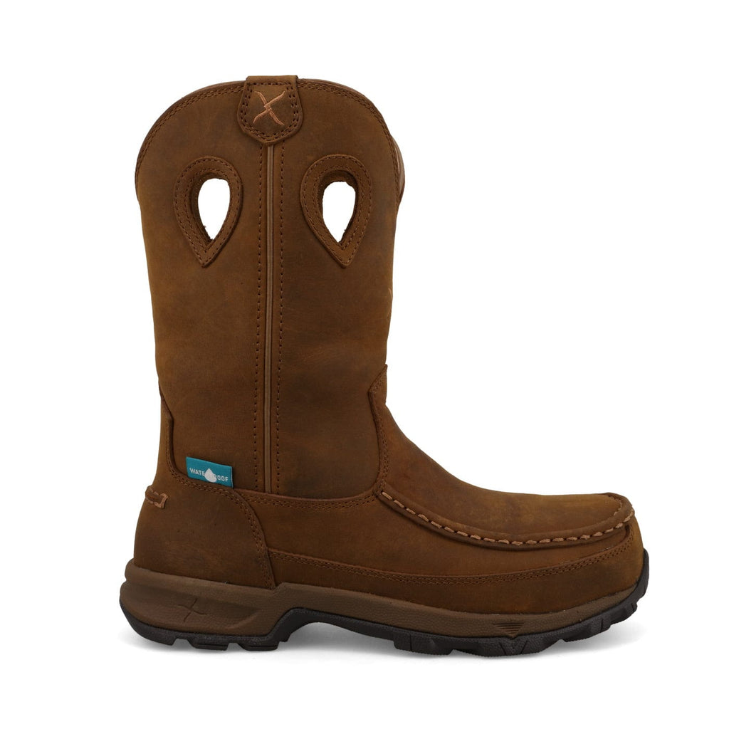 TWISTED X BOOTS Boots Twisted X Women's Brown Pull On Hiker Work Boot WHKBNW1