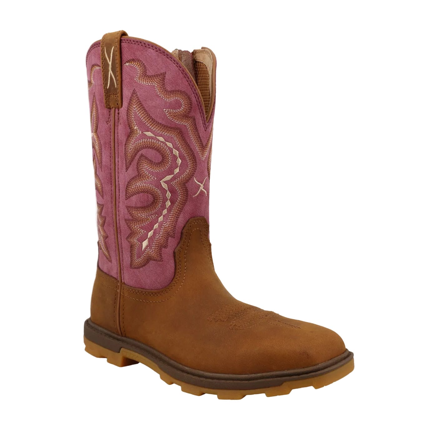TWISTED X BOOTS Boots Twisted X Women's Pecan & Mauve Ultralite X Work Boot WUL0006