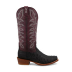 TWISTED X BOOTS Boots Twisted X Women's Reserve Black Ostrich & Purple Potion Exotic Boots WXPL001