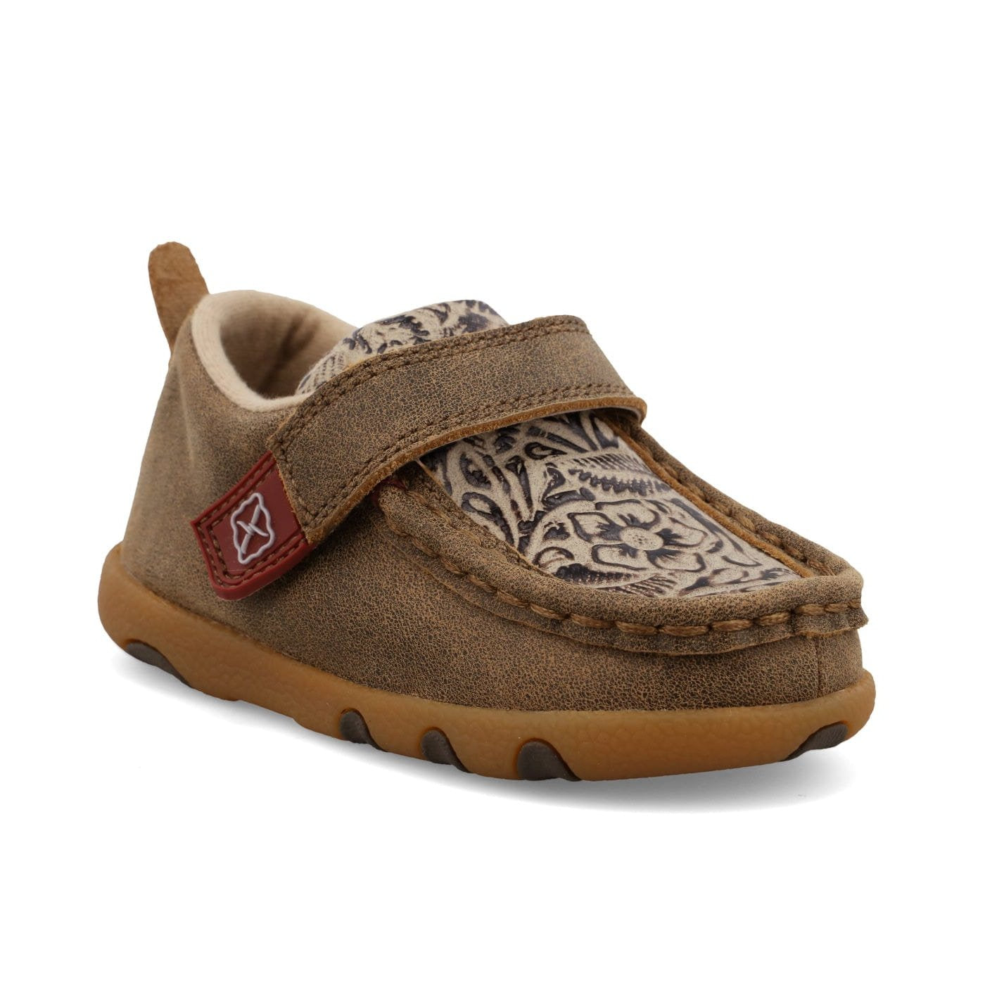 TWISTED X BOOTS Shoes Twisted X Infant Bomber & Nude Print Driving Moc Shoe ICA0030