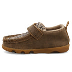 TWISTED X BOOTS Shoes Twisted X Infant Bomber & Nude Print Driving Moc Shoe ICA0030