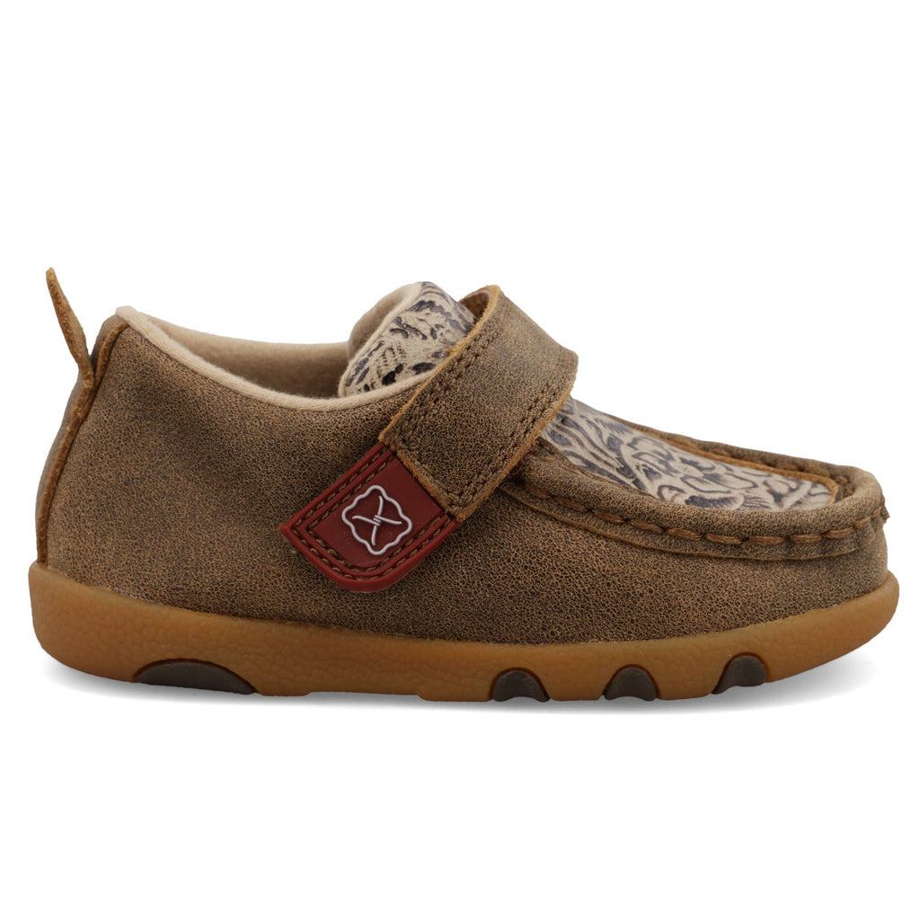 TWISTED X BOOTS Shoes Twisted X Infant Bomber & Nude Print Driving Moc Shoe ICA0030