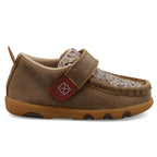 TWISTED X BOOTS Shoes Twisted X Infant Bomber & Nude Print Driving Moc Shoe ICA0030