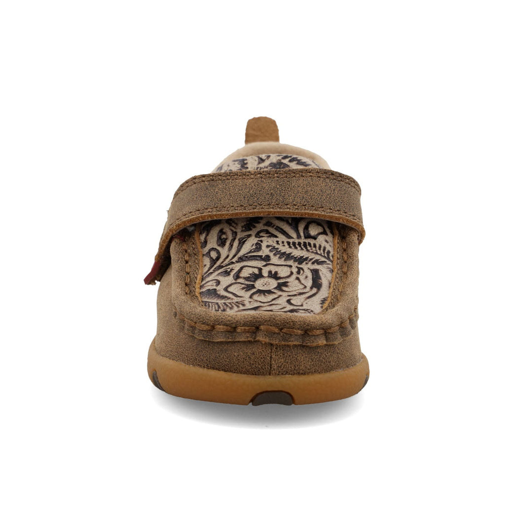 TWISTED X BOOTS Shoes Twisted X Infant Bomber & Nude Print Driving Moc Shoe ICA0030