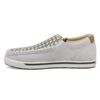 TWISTED X BOOTS Shoes Twisted X Kids White & Grey Slip On Kicks Shoe YCA0022