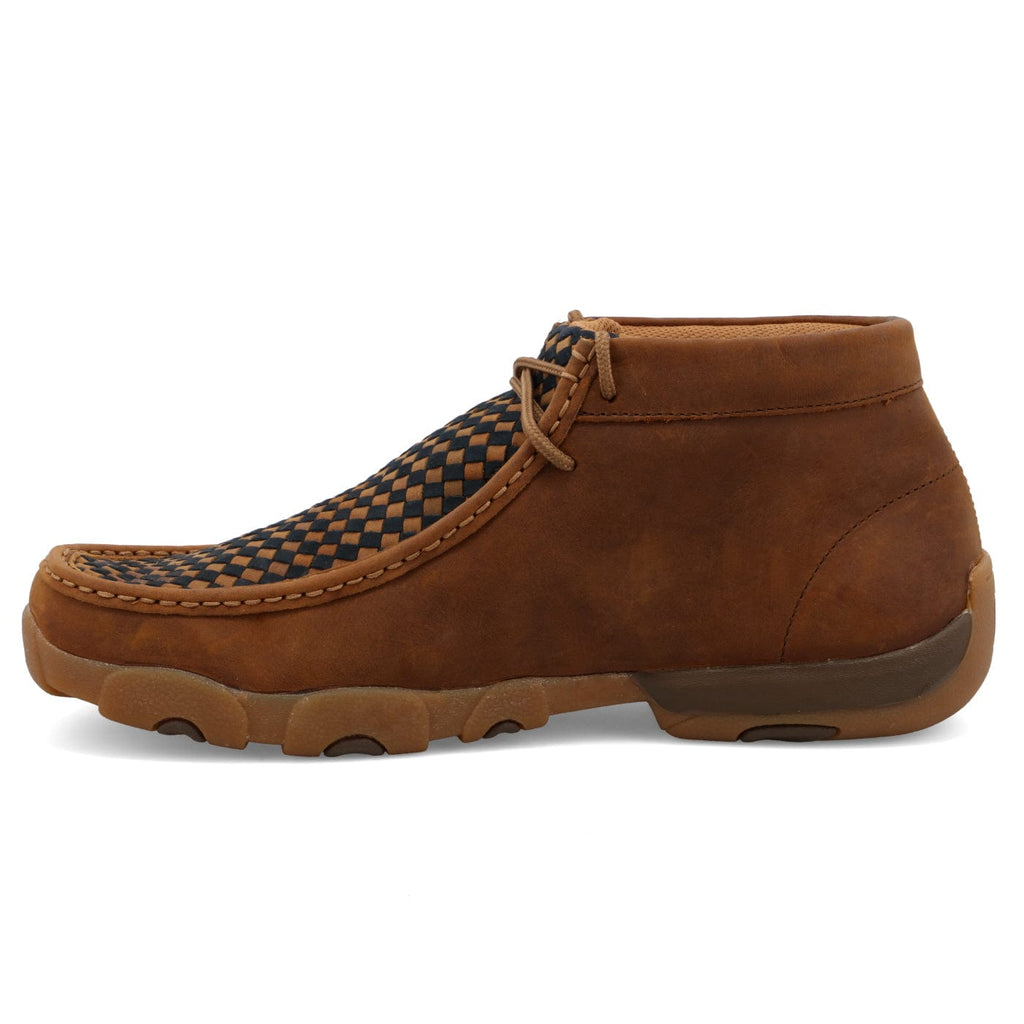 TWISTED X BOOTS Shoes Twisted X Men's Oiled Saddle & Midnight Chukka Driving Moc Shoe MDM0057
