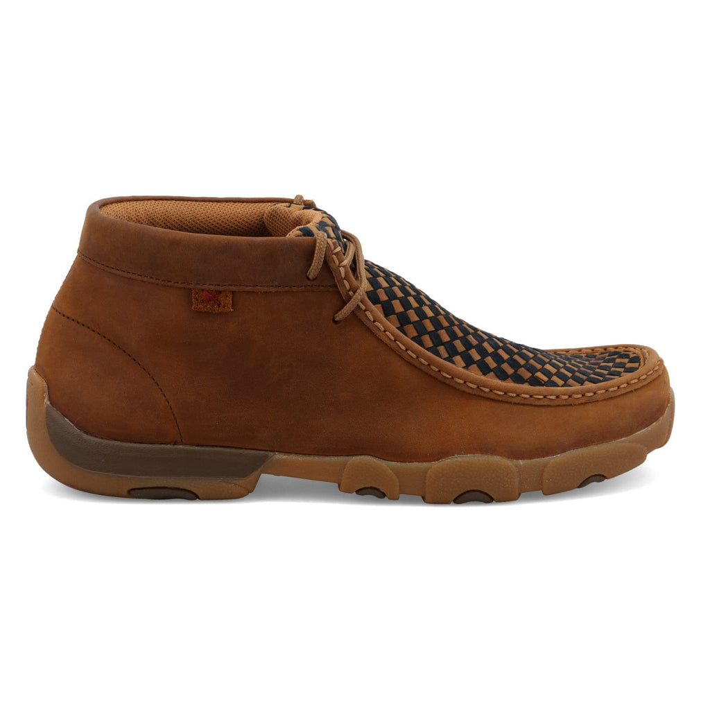 TWISTED X BOOTS Shoes Twisted X Men's Oiled Saddle & Midnight Chukka Driving Moc Shoe MDM0057