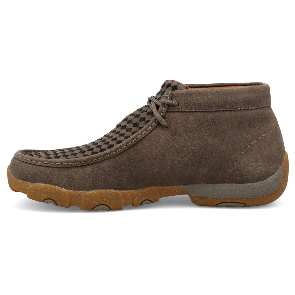 TWISTED X BOOTS Shoes Twisted X Men's Taupe Grey & Black Chukka Driving Moc Shoe MDM0097